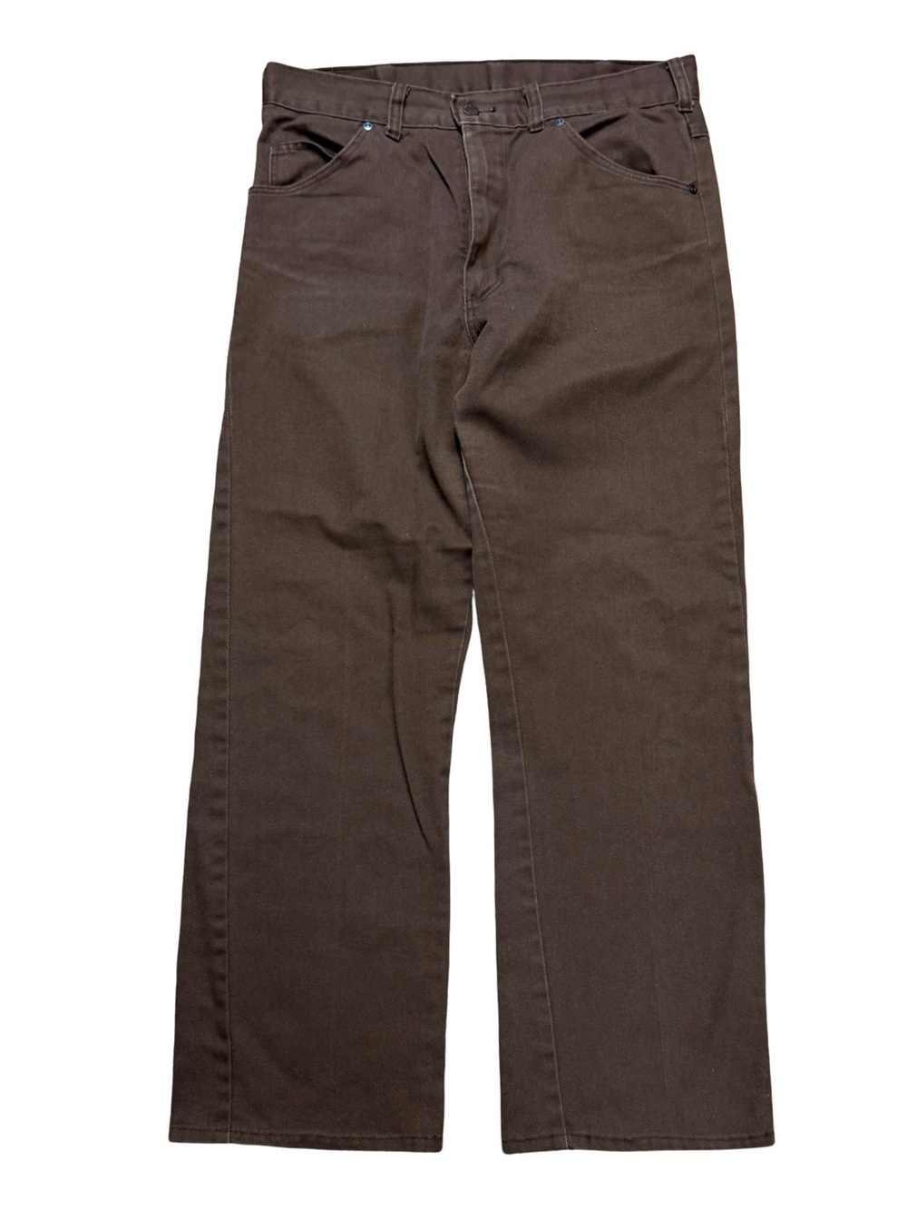 Vintage 1980s Big Yank Workwear Brown Carpenter Style Pants Size 32x28